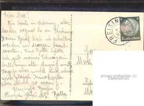 Freising Rathaus Kat. Freising