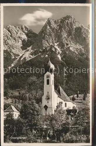 Obergrainau mit Kirche Kat. Grainau