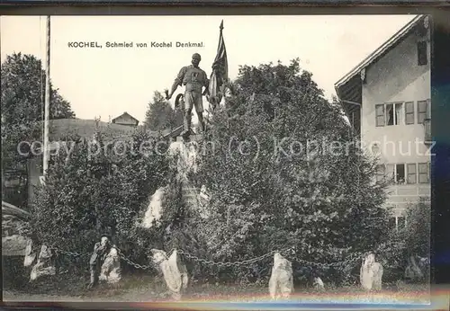 Kochel See Schmied von Kochel Denkmal / Kochel a.See /Bad Toelz-Wolfratshausen LKR