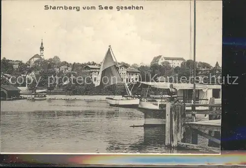 Starnberg Blick vom See Kat. Starnberg