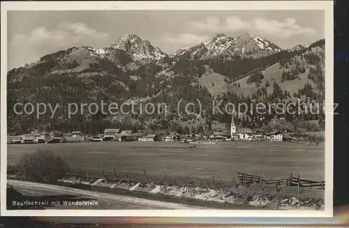 Bayrischzell mit Wendelstein Kat. Bayrischzell