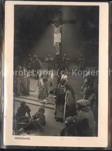 Oberammergau Kreuzigung bei den Passionsspiele 1934 Kat. Oberammergau