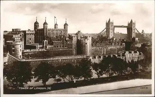 London Tower of London Bridge Kat. City of London