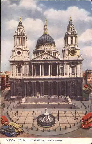 London St. Pauls Cathedral West Front  Kat. City of London