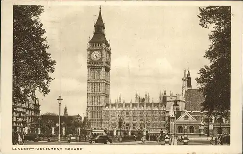 London Parliament Square Kat. City of London