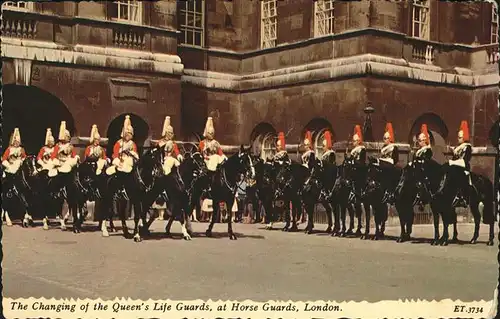London Changing of the Queen Life Guards Horse Guards Kat. City of London
