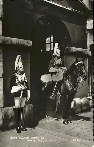 London Horse Guards Sentries Whitehall Kat. City of London
