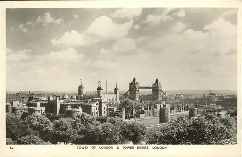 London Tower of London Bridge Kat. City of London