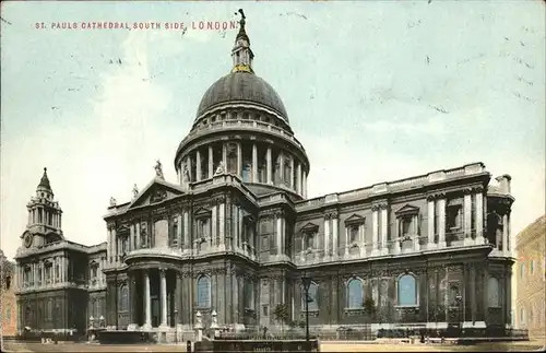 London St. Pauls Catheedral South Side  Kat. City of London