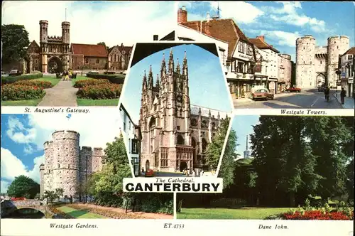 Canterbury Westgate Towers Dane John Westgate Gardens  Kat. Canterbury