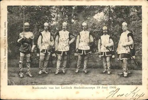 Leiden Maskerade van het Leidsch Studentencorps  Kat. Leiden