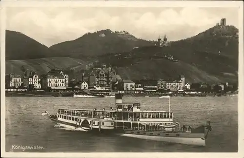 Koenigswinter Rhein Schiff  Kat. Koenigswinter