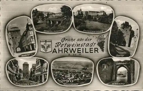 Ahrweiler Ahr Adenbachtor Obertor Kloster Niedertor Ahrtor / Bad Neuenahr-Ahrweiler /Ahrweiler LKR