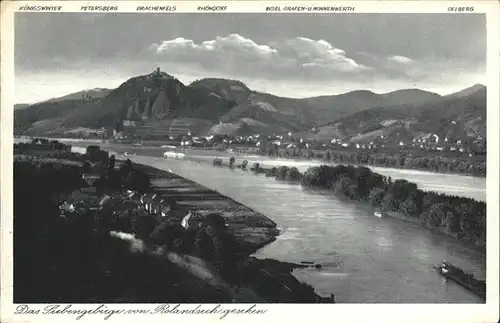 Rolandseck Rhein Siebengebirge Kat. Remagen