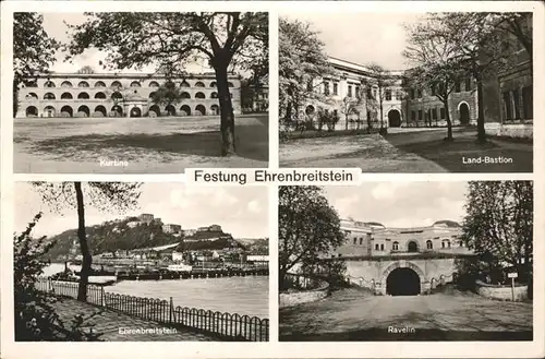 Ehrenbreitstein Festung Landbastion Ravelin  Kat. Koblenz