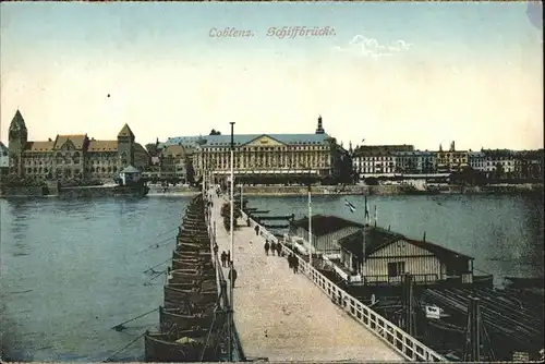 Koblenz Rhein Schiffsbruecke Kat. Koblenz