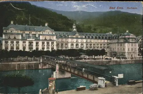 Bad Ems Kurhaus Lahn Bruecke Kat. Bad Ems