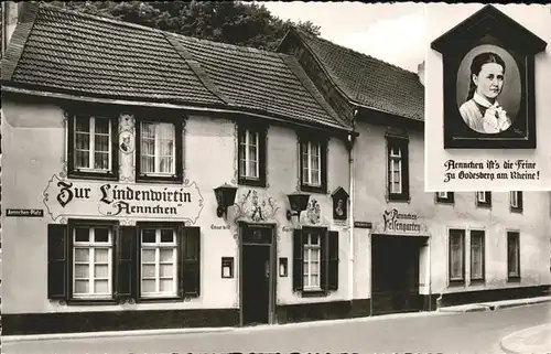 Bad Godesberg Zur Lindenwirtin "Aennchen&quot" Restaurant Kat. Bonn