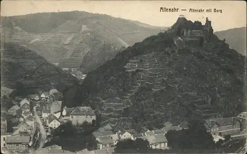 Altenahr Panorama mit Burg Kat. Altenahr