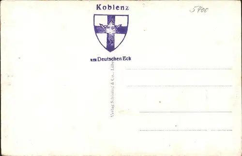 Koblenz Rhein Jesuitenkirche und Stadthaus Kat. Koblenz