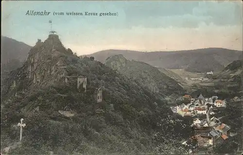 Altenahr Panorama vom weissen Kreuz gesehen Kat. Altenahr