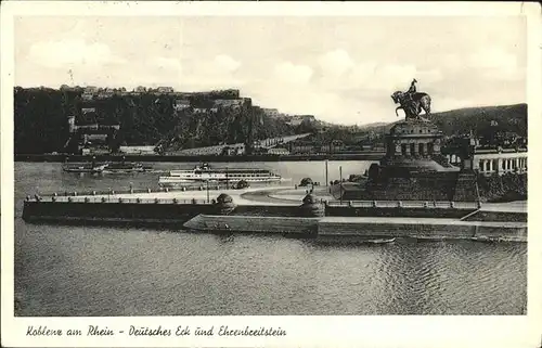 Koblenz Rhein Deutsches Eck Ehrenbreitstein Kat. Koblenz