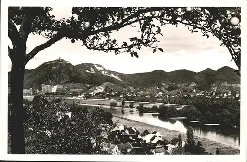 Remagen Rheinpanorama mit Siebengebirge Kat. Remagen