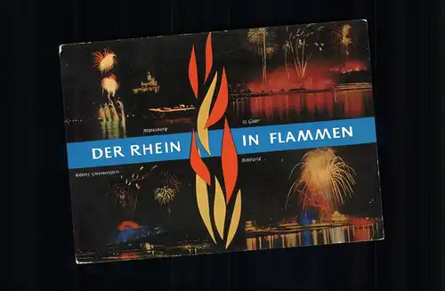 St Goar Rhein in Flammen Kat. Sankt Goar