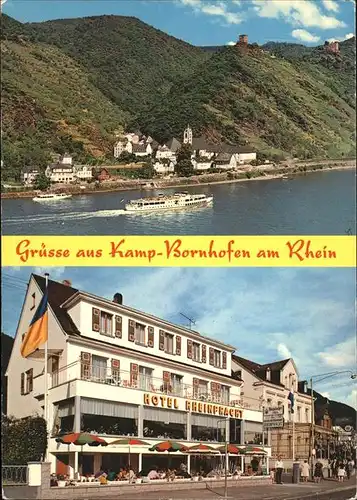 Kamp Bornhofen Rheinpanorama mit Hotel Rheinpracht Gerhard Mohr Kat. Kamp Bornhofen