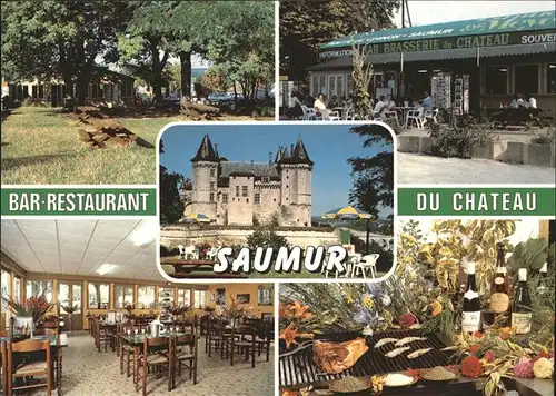 Saumur Bar Restaurant du Chateau Terrasse Kat. Saumur
