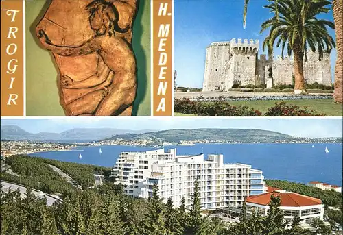 Trogir Trau Hotel Medena Panorama Meerblick Festung Kamerlengo Kat. Trogir