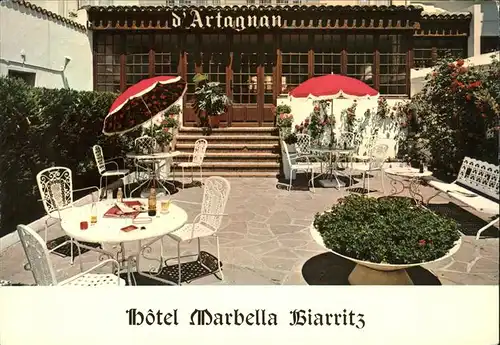 Biarritz Pyrenees Atlantiques Hotel Marbella Terrasse Kat. Biarritz