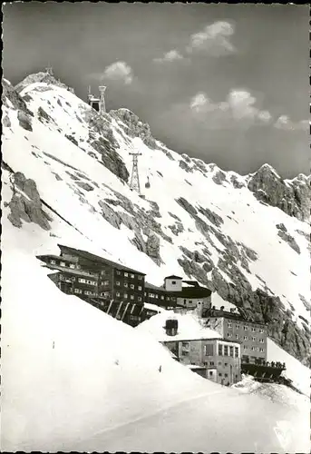 Garmisch Partenkirchen Zugspitze Berghotel Schneefernerhaus Seilbahn Kat. Garmisch Partenkirchen
