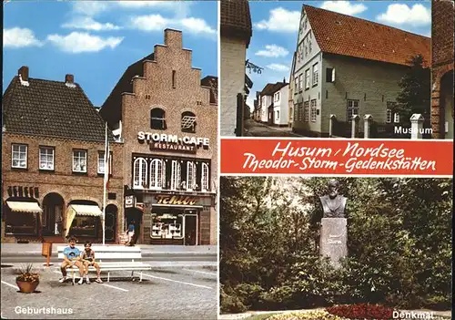 Husum Nordfriesland Theodor Storm Gedenkstaetten Geburtshaus Museum Denkmal Bueste / Husum /Nordfriesland LKR