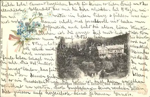 Tabarz Schiesshaus Kat. Tabarz Thueringer Wald