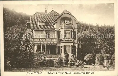 Tabarz Haus "Troebst" Lauchagrundstrasse 38 Kat. Tabarz Thueringer Wald