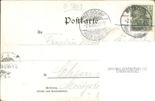 Meisdorf Burg Falkenstein Hotel "Zum Falken" Kuenstlerkarte  Kat. Falkenstein Harz