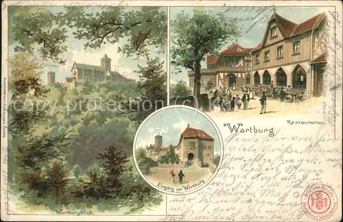 Wartburg Eisenach Wartung Eingang Restaurant Kat. Eisenach