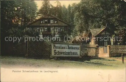 Lauchagrund Pension "Schweizerhaus" Kat. Tabarz Thueringer Wald