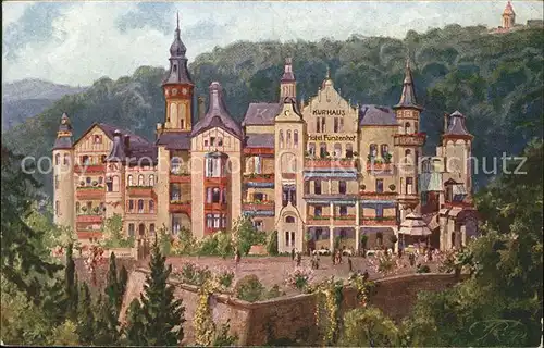 Eisenach Thueringen Kurhaus "Der Fuerstenhof" Kuenstlerkarte Kat. Eisenach