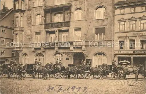 Eisenach Thueringen Hotel "Der Rautenkranz" Pferdkutschen Kat. Eisenach