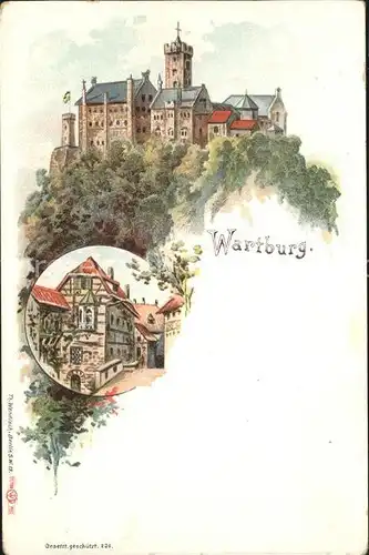 Wartburg Eisenach Wartburg Burghof Kat. Eisenach