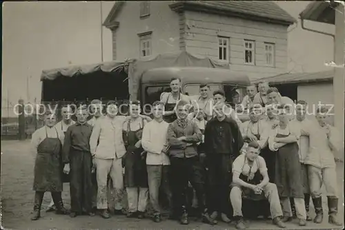 Waltershausen Gotha Gruppenfoto Junge Maenner Kat. Waltershausen