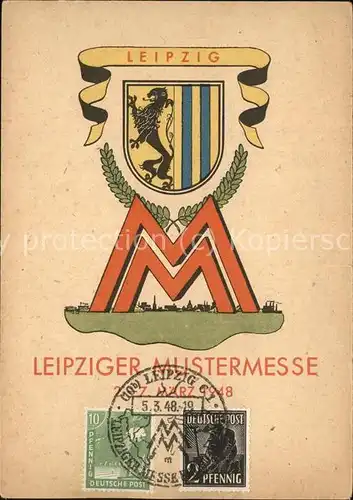 Leipzig Mustermesse Emblem Kat. Leipzig