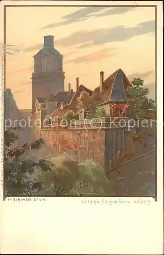 Leipzig Schloss Pleissenburg Illustration Kat. Leipzig