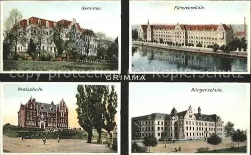 Grimma Seminar Fuerstenschule Realschule Buergerschule Kat. Grimma
