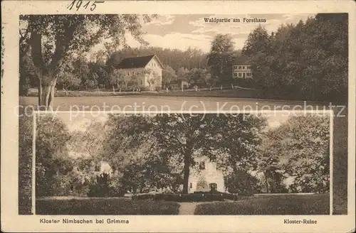 Grimma Kloster Nimbschen Ruine Forsthaus
 Kat. Grimma