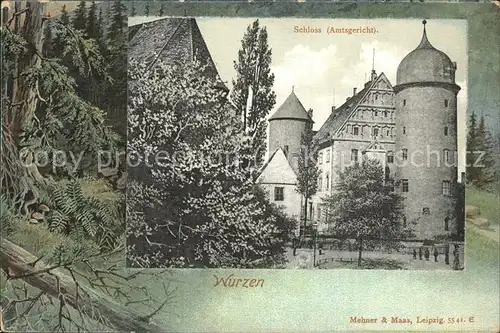 Wurzen Sachsen Schloss Amtsgericht Kat. Wurzen