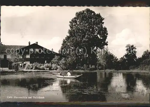 Bad Feilnbach Cafe Moosmuehle See Ruderboot Kat. Bad Feilnbach