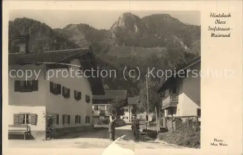 Flintsbach Inn Obere Dorfstrasse Maiwand Bayerische Voralpen Kat. Flintsbach a.Inn